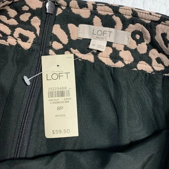 LOFT Petite Spotted Animal Print Mini Skirt - Picture 3 of 5